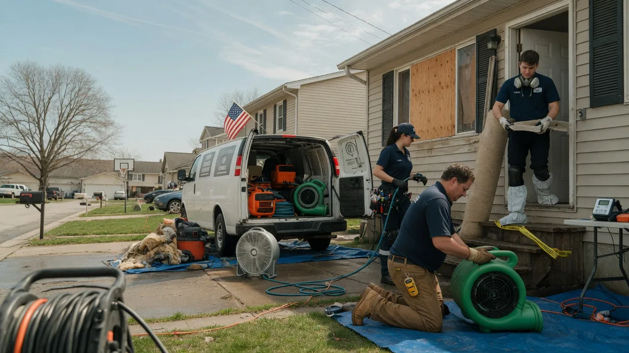 Water Damage Restoration in Dola, OH near me